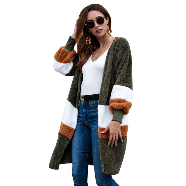 Striped Long Cardigan