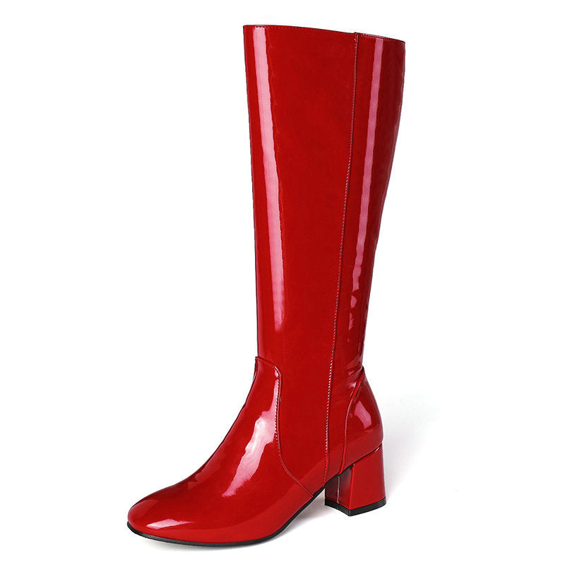 Custom High Heeled Knee-High Boots for Women