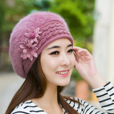 Fluffy Knit Beret
