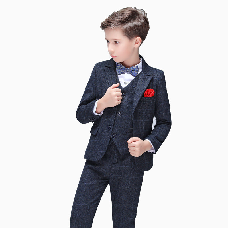 Boys' Fleece-Lined Wool Blazer