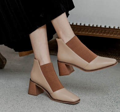 Two-Tone Martin Ankle Boots