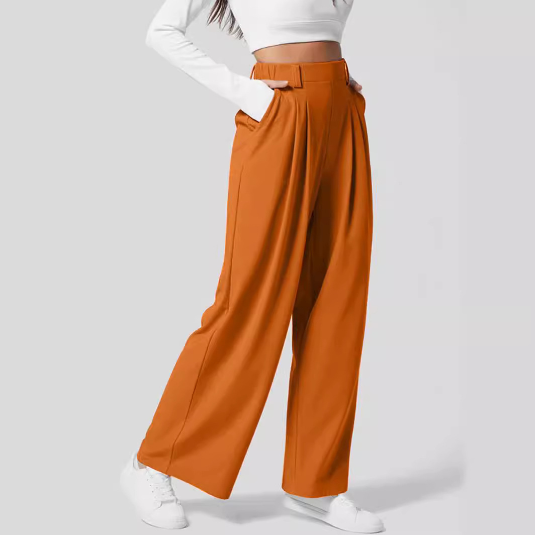 High-Waist Wide-Leg Trousers