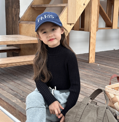 Girls' Mock Neck Sweater
