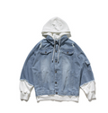 Distressed Denim Hooded Jacket