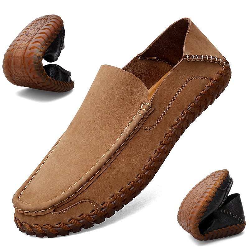 Breathable Casual Leather Driving Loafers for Men