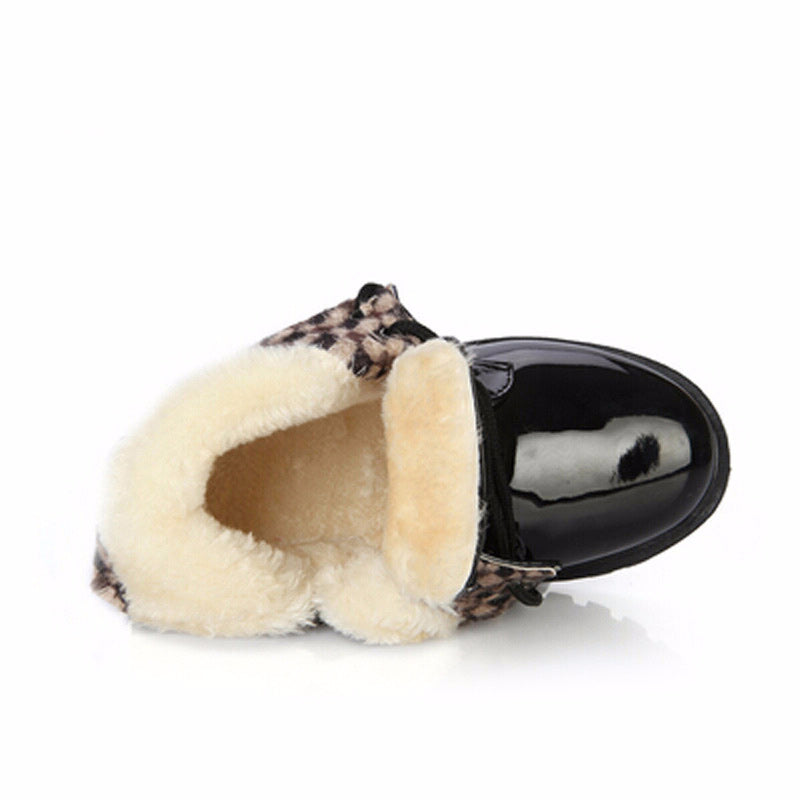 Waterproof PU Leather Winter Boots for Kids