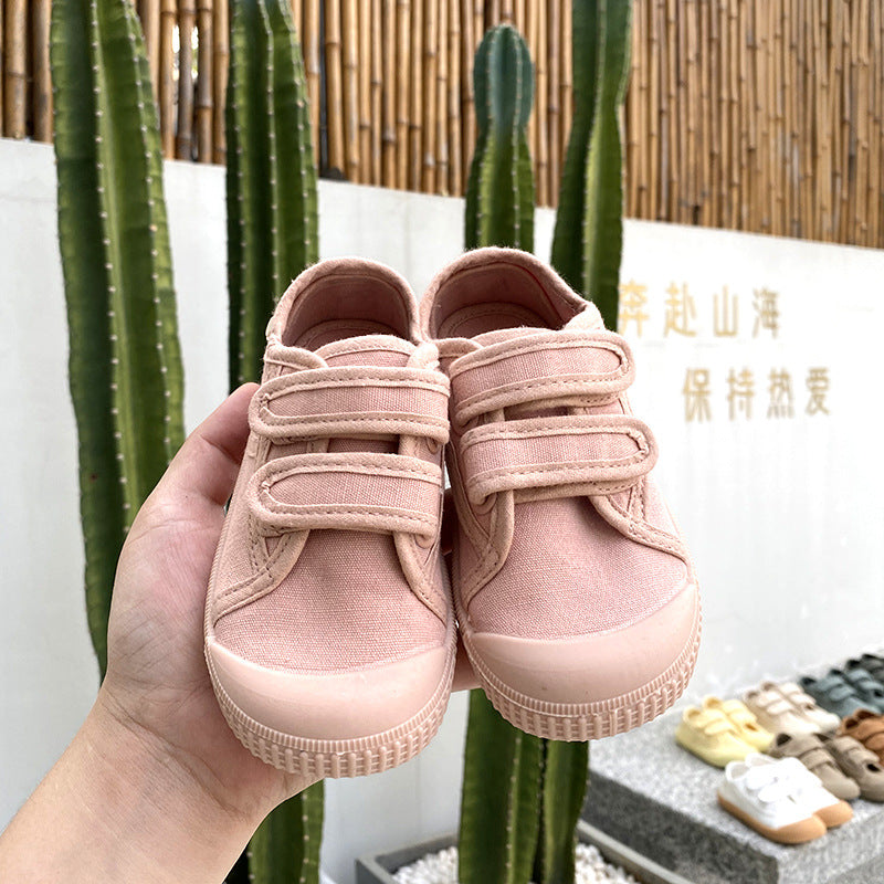 Kids' Canvas Strap Sneakers