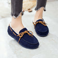 Cozy Bow Flat Casual Loafers for Women
