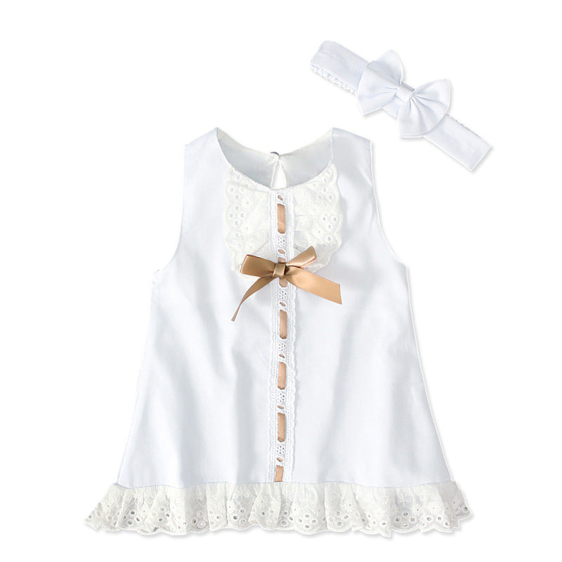 Girls' Bow Dress Set