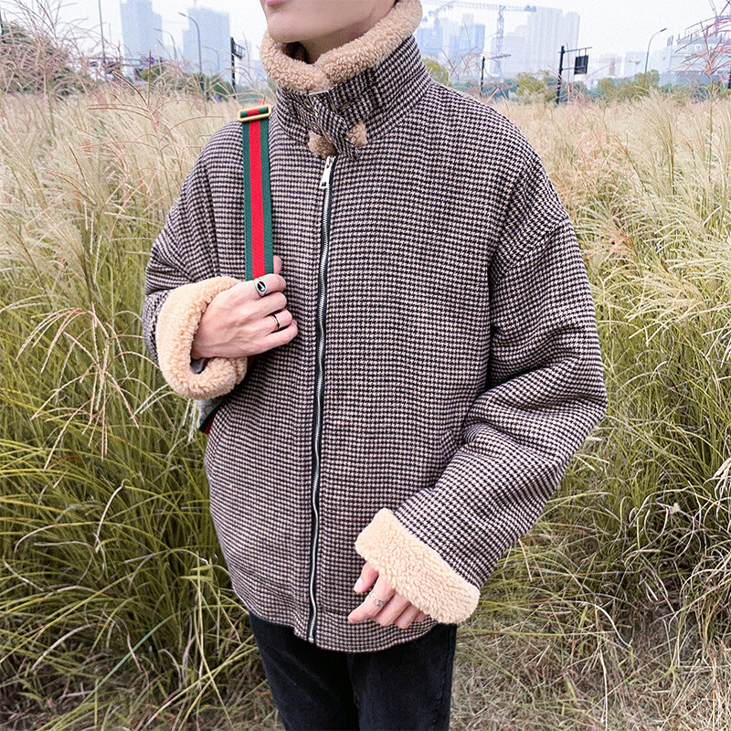 Plaid Fleece-Lined Jacket