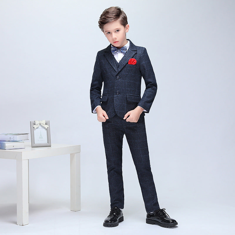 Boys' Fleece-Lined Wool Blazer