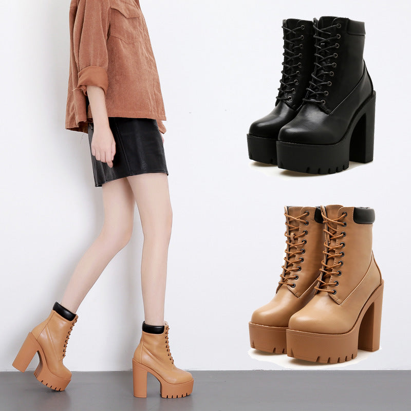 Block Heel Ankle Boots