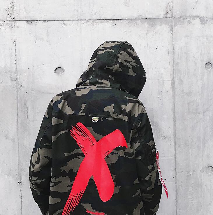 Camo Hooded Coat