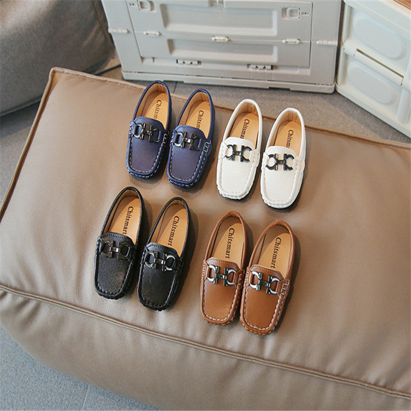 Boys' Leather Penny Loafers