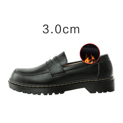 Buckle Detail Heeled Loafers