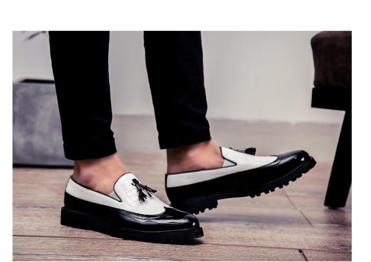 Men's Leather Loafers with Tassels