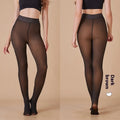 Fleece-Lined Sheer Tights