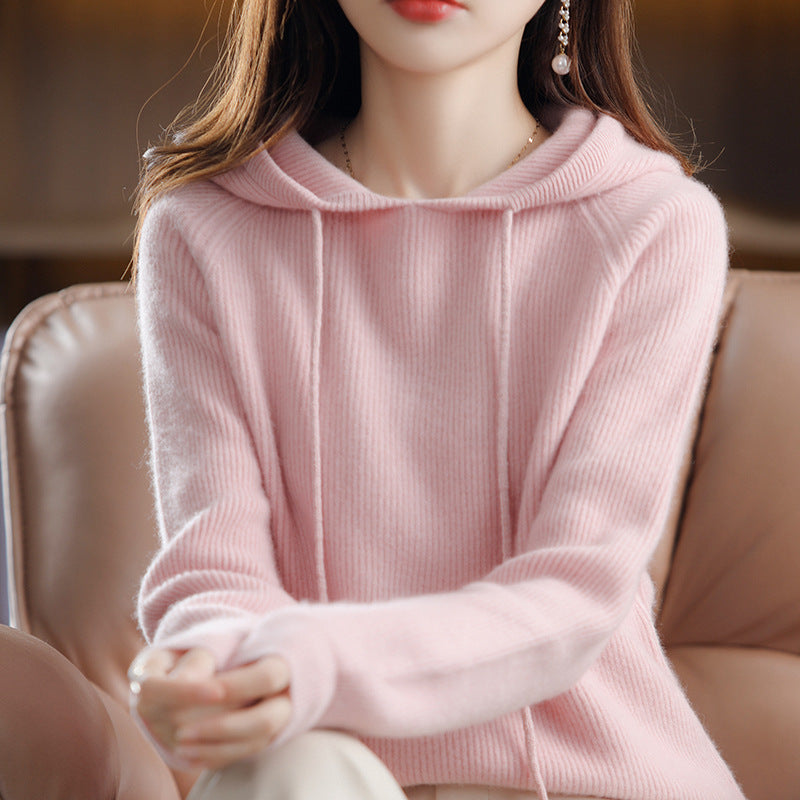 Hooded Knit Pullover