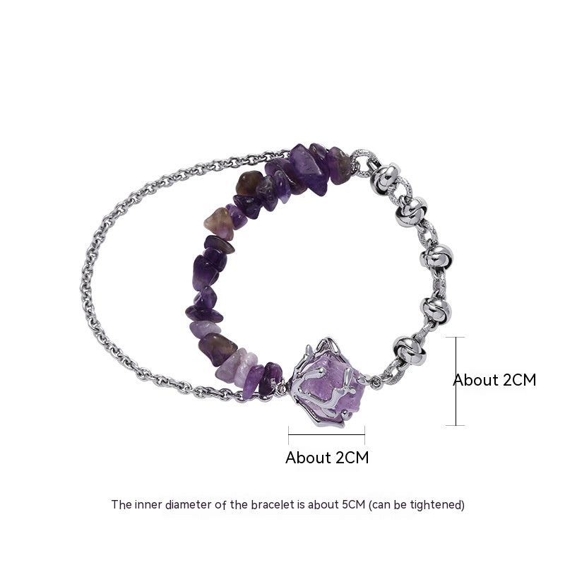 Purple Glacier Necklace