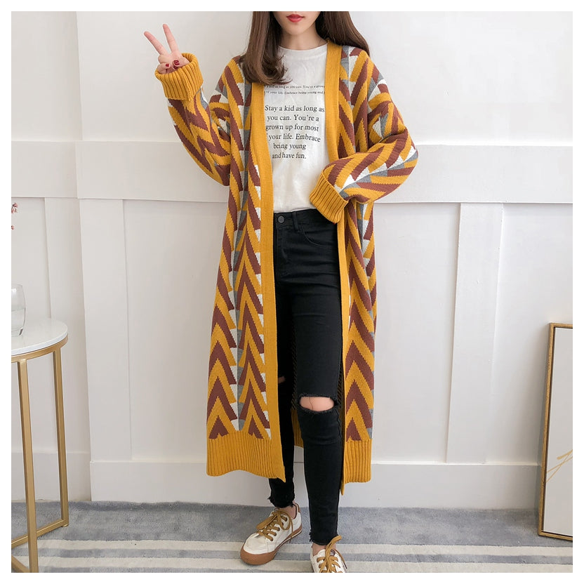 Geometric Cardigan