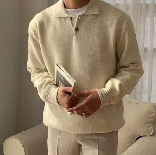 Vintage Polo Collar Sweater