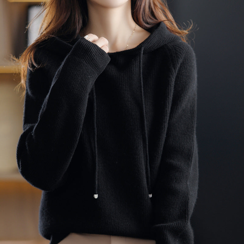 Hooded Knit Pullover