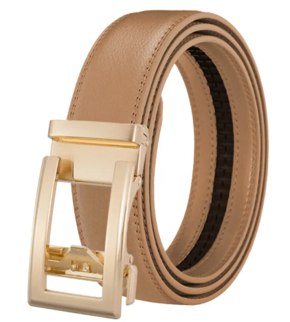 Men's Automatic Buckle Leather Belt
