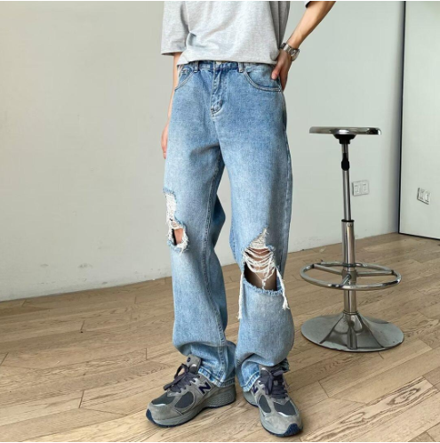 Light Blue Ripped Jeans