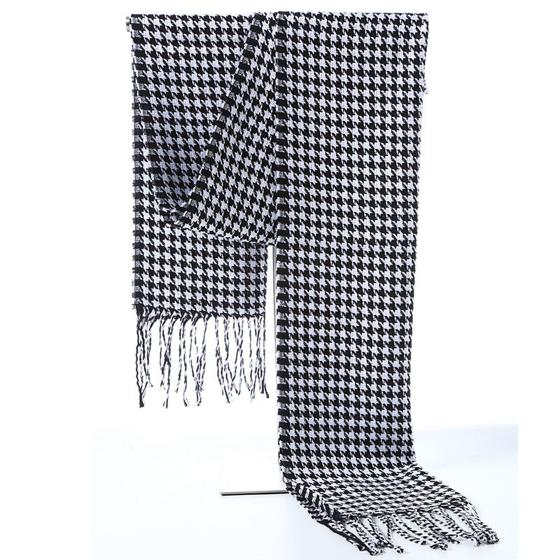 Thick Plaid Blanket Scarf