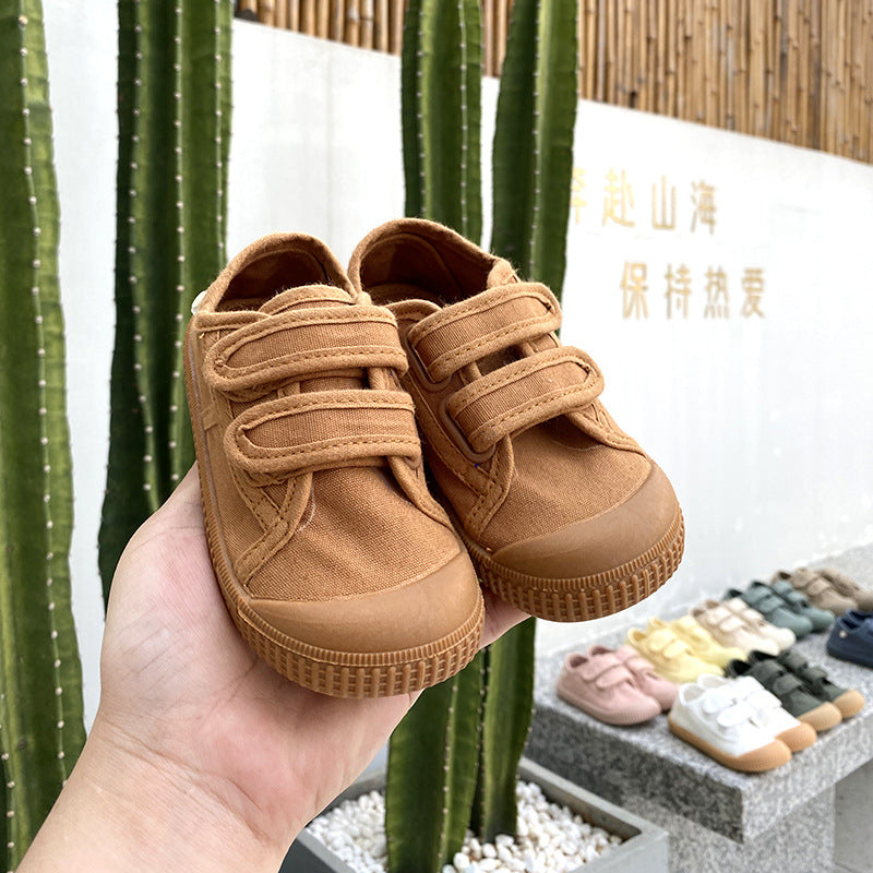 Kids' Canvas Strap Sneakers