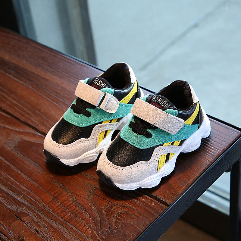 Kids' Breathable Strap Trainers