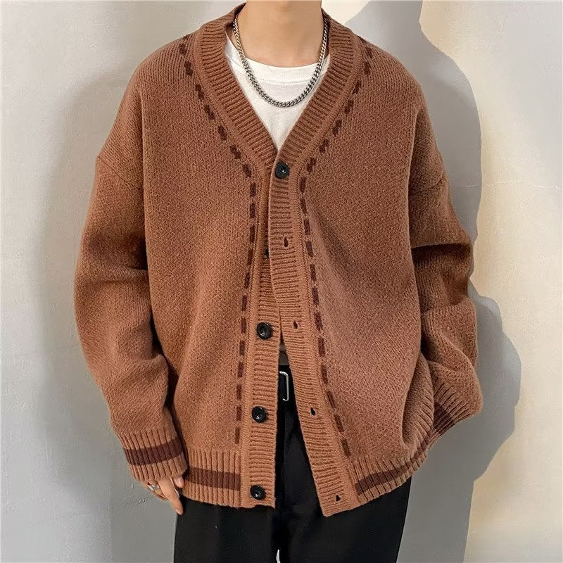 Retro Argyle Cardigan