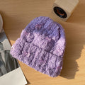 Fluffy Bow Knit Beanie