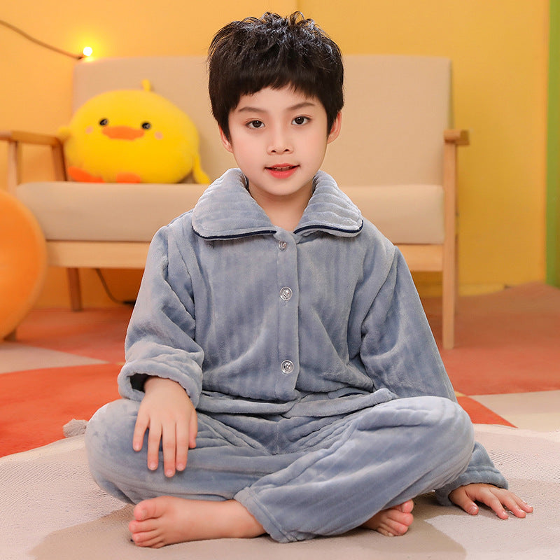 Boys' Flannel Pajama Set