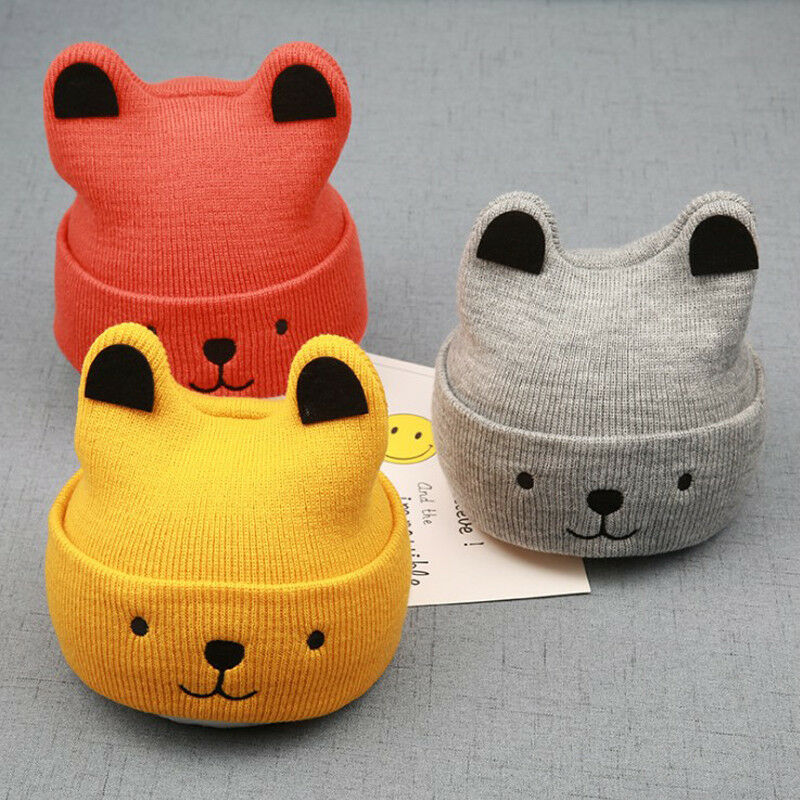 Kids' Bear Ear Knit Beanie