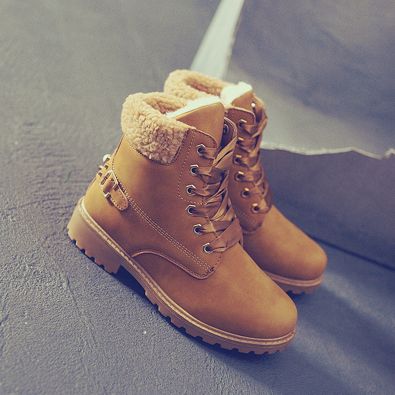 Thick Warm Snow Boots with Studded Design for Women