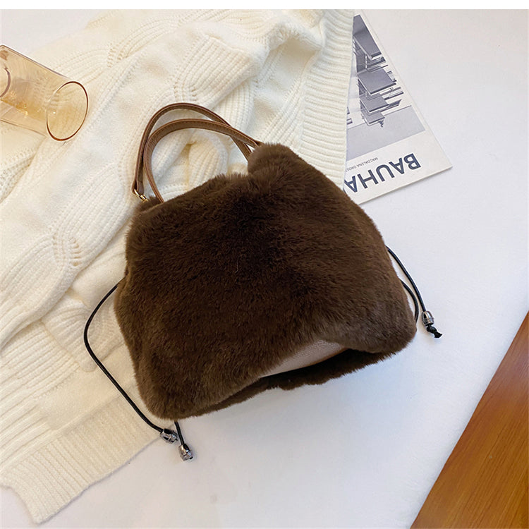 Plush Bucket Bag