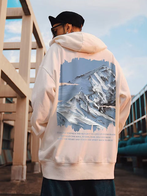Snow Mountain Graphic Hoodie