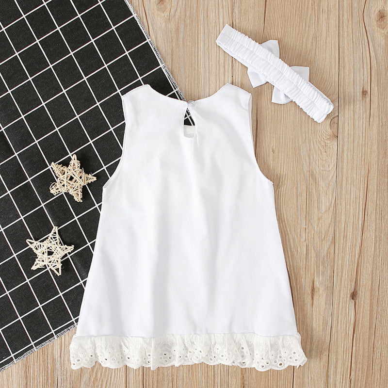 Girls' Bow Dress Set