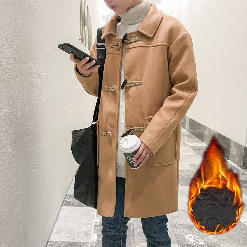 Horn Button Wool Coat