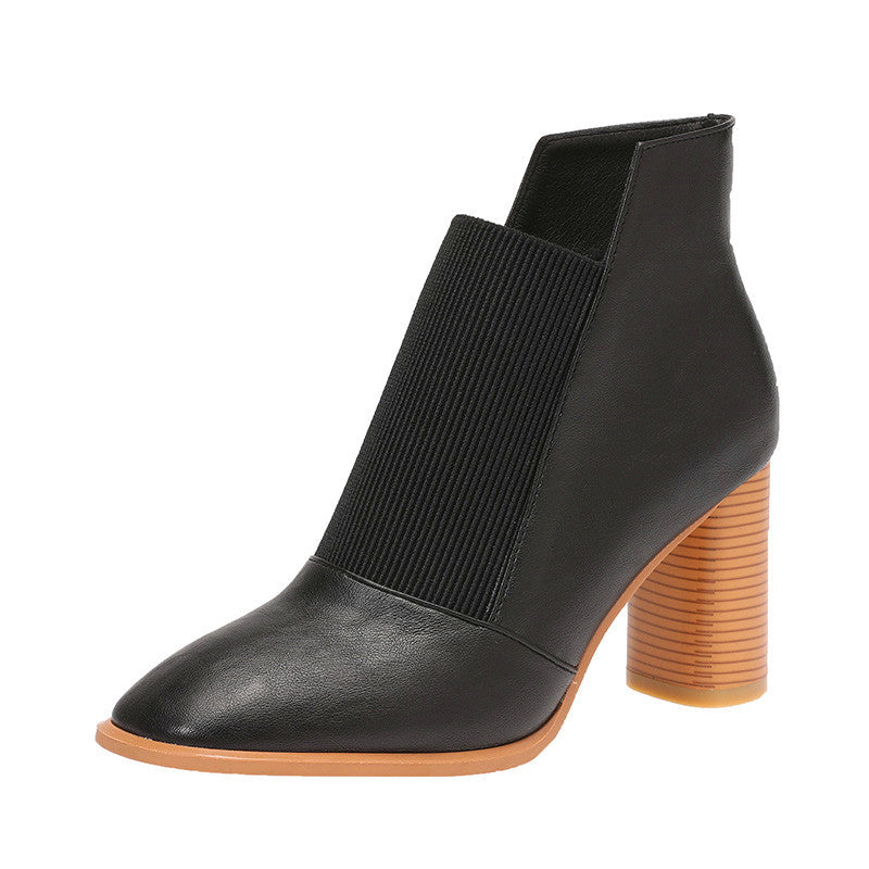 Two-Tone Martin Ankle Boots
