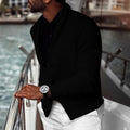 Lapel Long Sleeve Cardigan