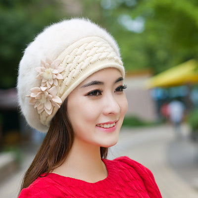 Fluffy Knit Beret
