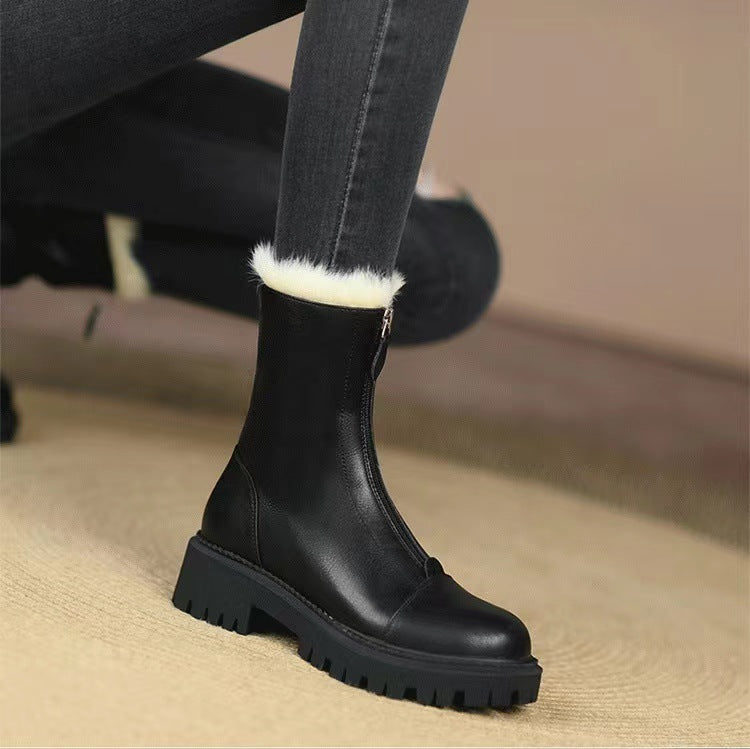 Fleece Lined Chelsea Boots