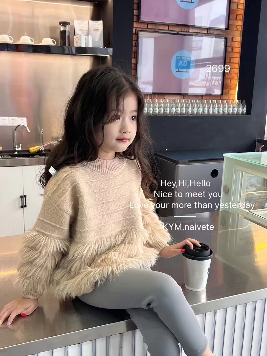 Girls' Thick Pullover Sweater