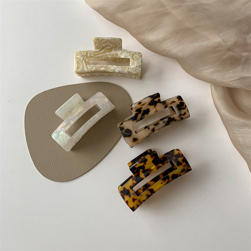 Marble Acetate Hair Claw