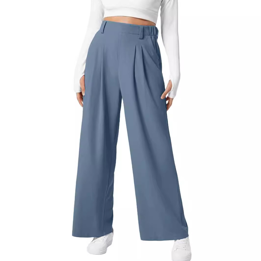 High-Waist Wide-Leg Trousers