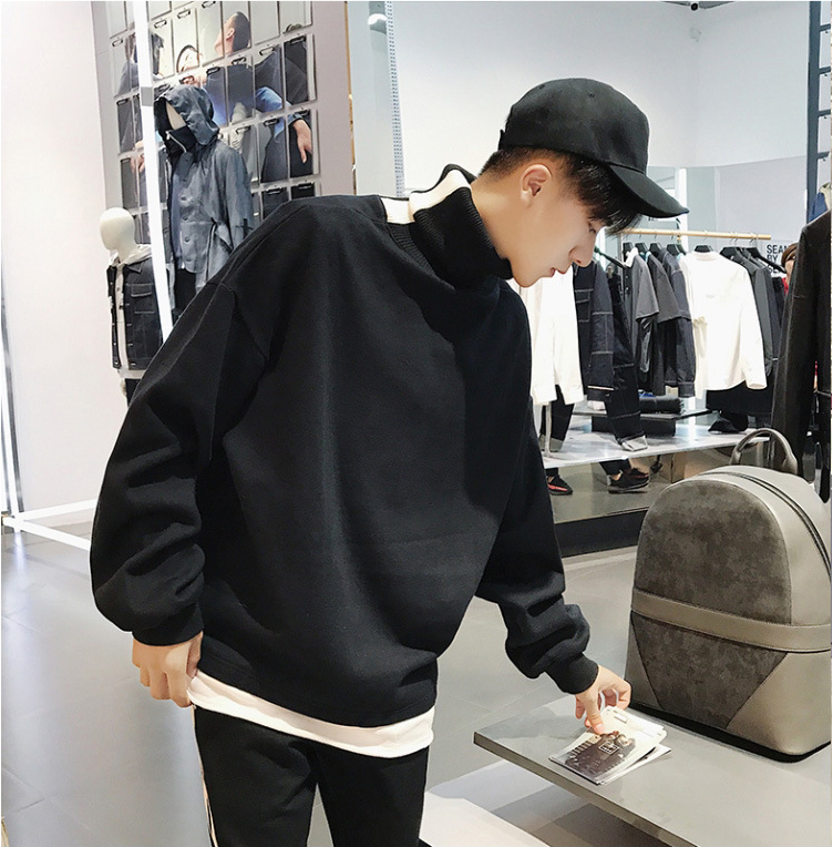 Fleece High Neck Hoodie