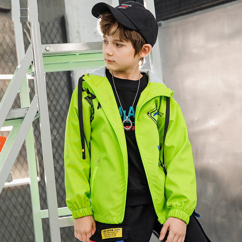 Kids' Waterproof Windbreaker