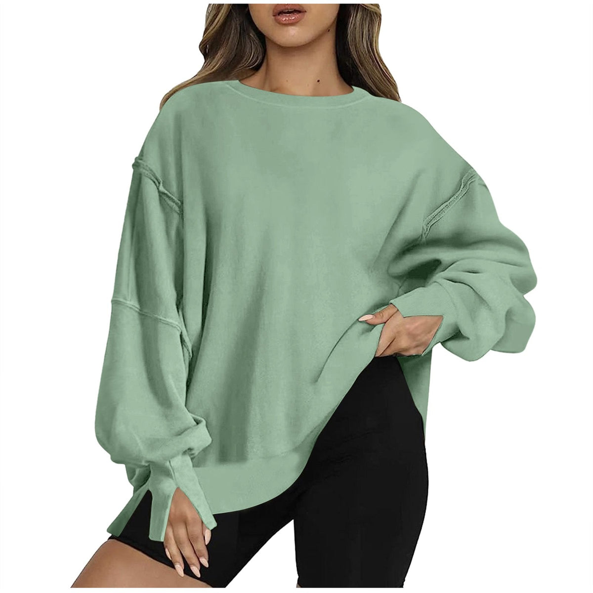 Relaxed 3/4 Sleeve Sweater